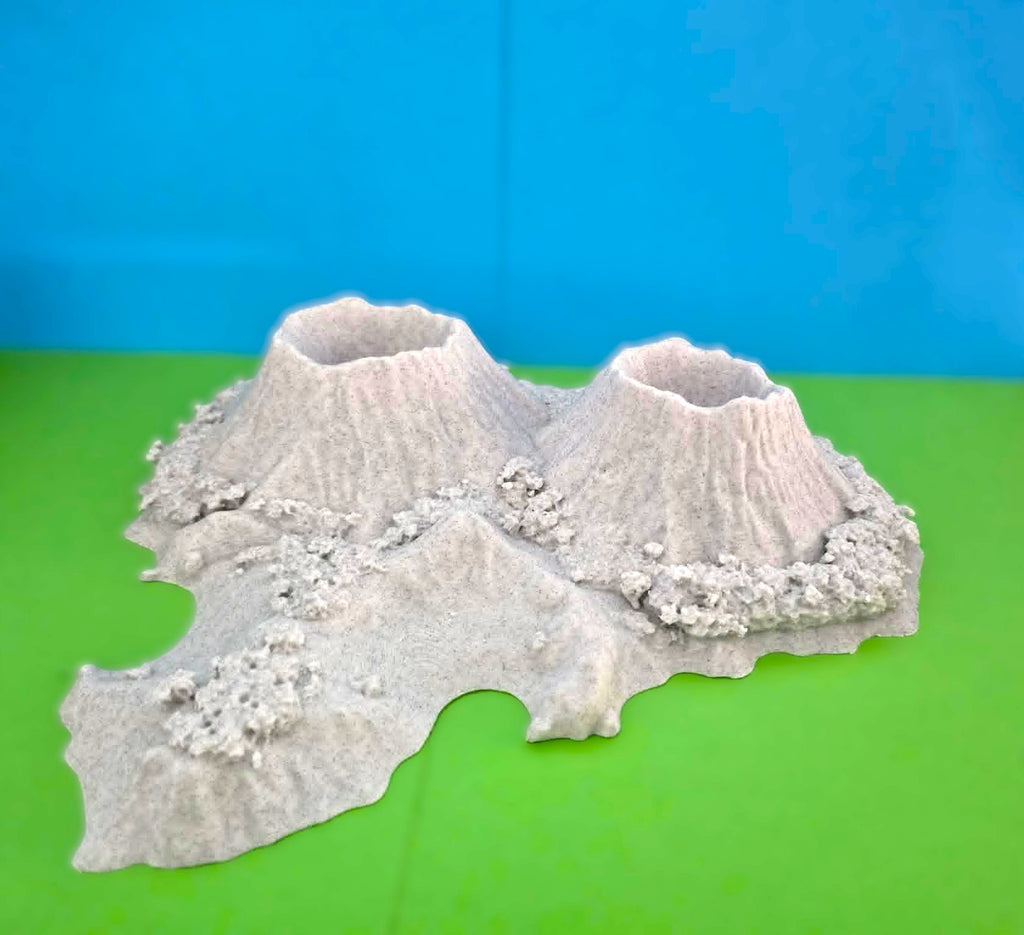 3D Printed Volcano Island